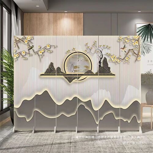 屏风隔断客厅办公室酒店玄关遮挡折叠移动饭店包间屏风入户正对门