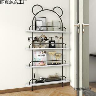 门铁后置物架极窄薄33768收纳简约书架超子落儿童艺绘本地壁挂收