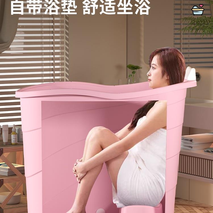 泡桶成人家用大人专用洗桶塑料浴全身浴盆特大号沐浴澡桶澡浴F978
