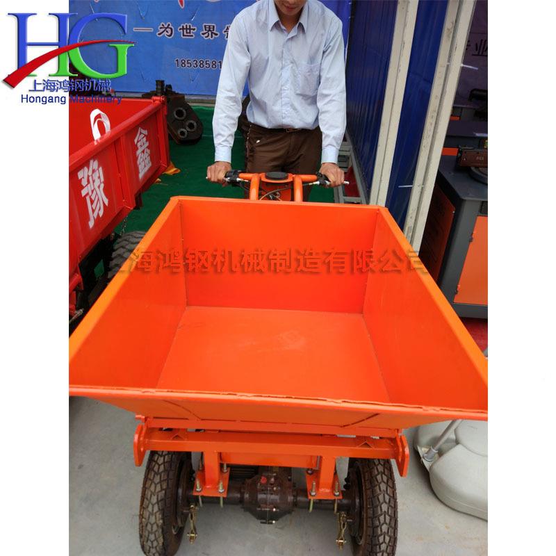 建筑动工地运输搬车电小食型运搬运工具车推粮用自WMJ卸翻斗车