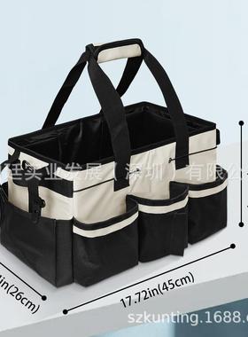 现货直供家和黑白色-清洁工的大型清洁袋洗车用手提袋管cleani品a