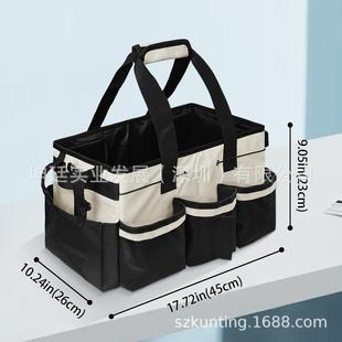 现货直供家和黑白色-清洁工的大型清洁袋洗车用手提袋管cleani品a