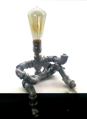 工业风水光灯欧美式生弹吉他卧客厅结婚室学创意读个90382性书台