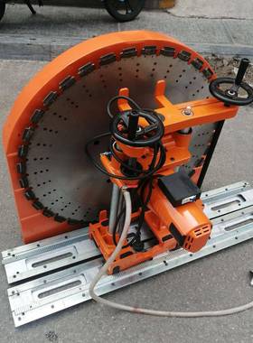 大功率切墙机工业65521级切钢混凝土轨筋道式墙机全自动壁墙切割