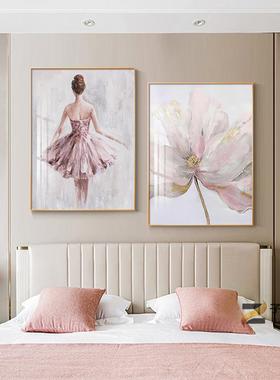 新款卧头饰画主卧床头挂画美女油FPE室画儿童房间卧室床壁画高装