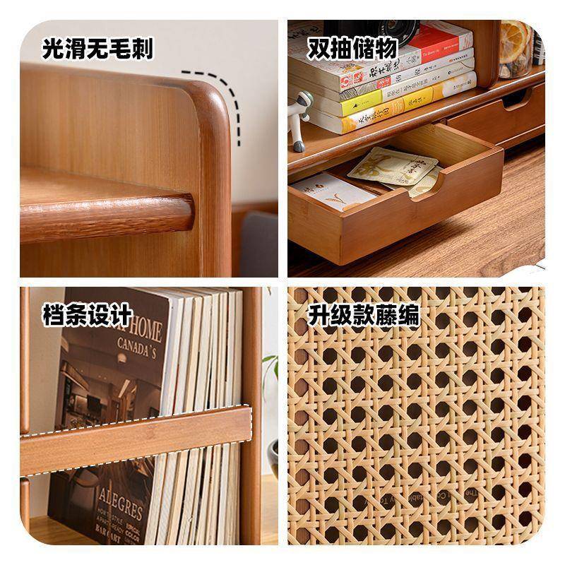 R5H伸缩书一体面桌多功能桌上书立BZV架子书桌收可纳架多层置物架