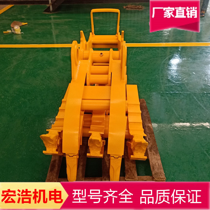 小型机械夹木器 套壁式抓木器挖机前端属具抓木机抓石器港口