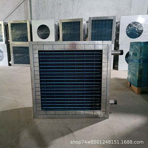 玻室大棚种植养殖冬季温冷暖风机铜管WD4P/800水温换温热璃器畜牧