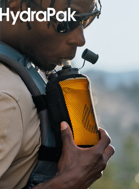 美国HydraPak户外软水壶储水便携收纳越野登山出行小容量折叠补水