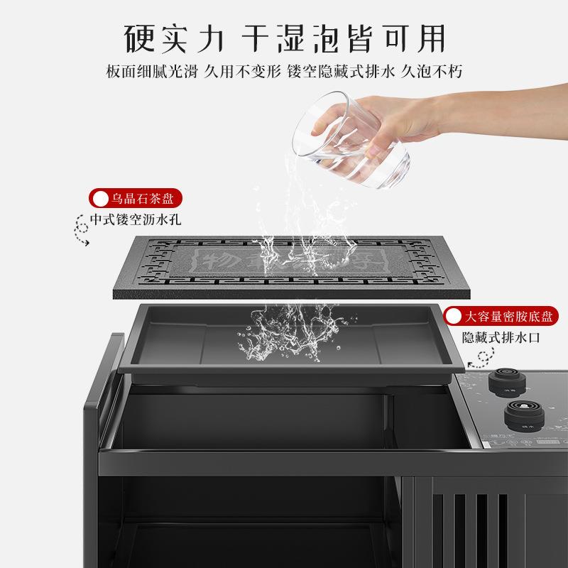 移动小茶桌茶台家用实木茶桌子茶车茶盘烧水壶一体茶水柜茶具套装