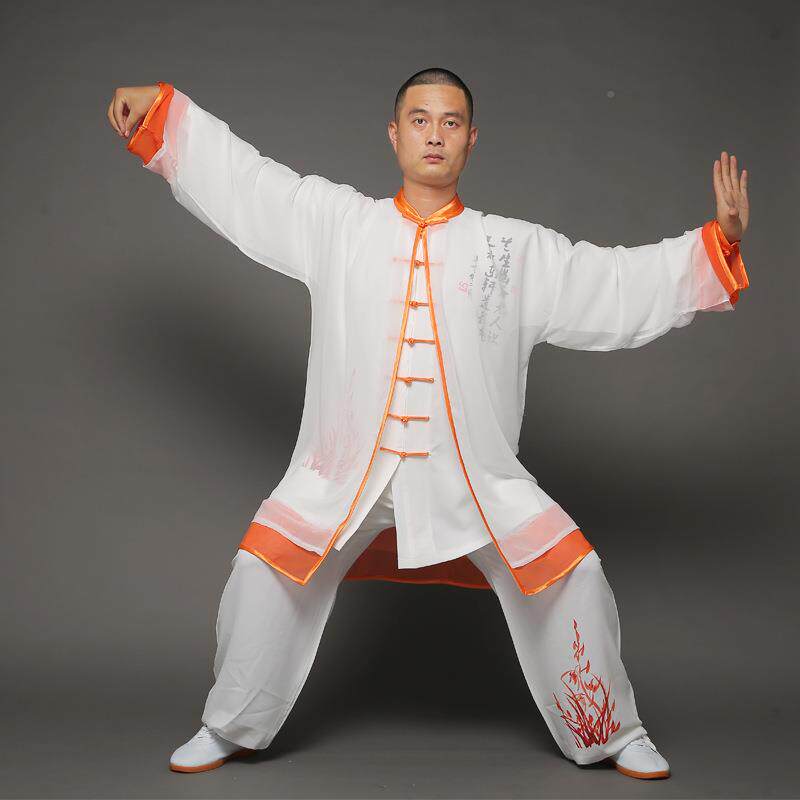 花瓷梅花极青服披沙男夏女季中国风太极拳服装太武术服练AYD功服