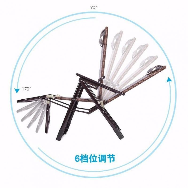 藤编夏椅躺椅折叠阳午休藤午椅睡台见详情家用休闲椅老凉人椅子靠