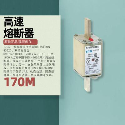 170M170M1566385D速bussmann光伏储蓄高熔断器1600A90V1高压6指示