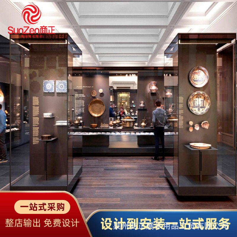 博物馆文物玻璃展柜高柜