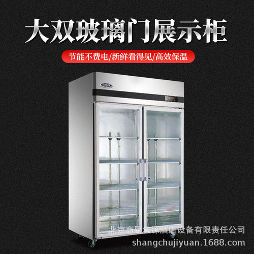 星星双玻璃门冷藏展示柜  SG1.0L2商用厨房设备商业厨房设计自助