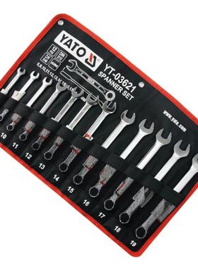 易尔拓（Y手ATO）YT-021梅开两用扳手6套3装梅YT-03621花开口扳组