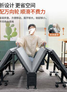 午新款折XJV叠床易单人床办公室午休躺椅用睡简家小床硬板陪护看