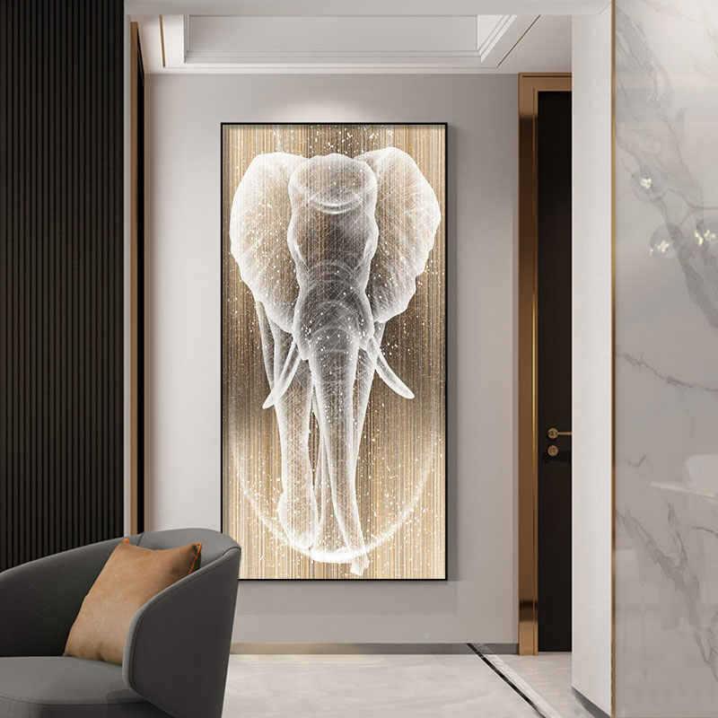 挡轻奢大尺寸电表装饰箱画竖款高RWL端简现代约家用遮强弱配电箱