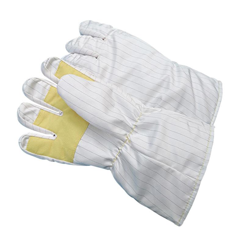 1度68080白0色芳纶洁净耐高温手套26cm35cm无尘防静电半导体UX180
