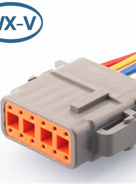 DM06T-12S线束DTM06-12S插德驰车型汽连接器DTMRZD04-12P接件公母