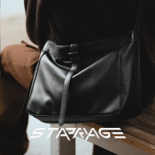 星宇纪男士斜挎包单肩包通勤包包高级感轻奢小众大容量托特包原创