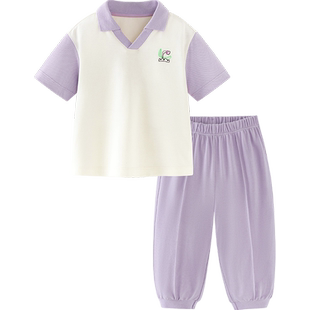 【商场同款】迷你巴拉巴拉短袖套装夏男女童运动套装宝宝洋气凉感