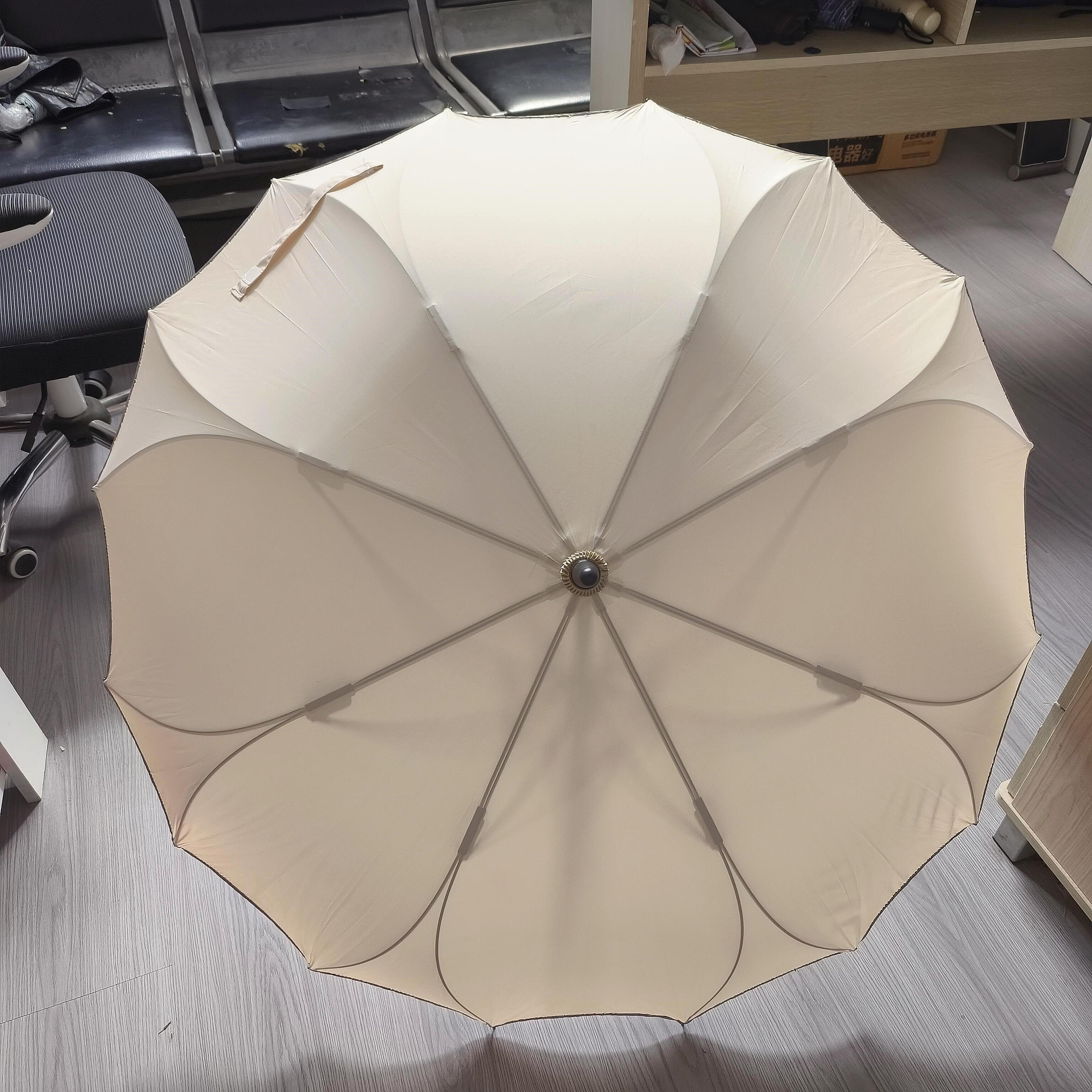 一片式晴雨两用伞加大加厚加固长柄自动防晒防紫外线女生高颜值