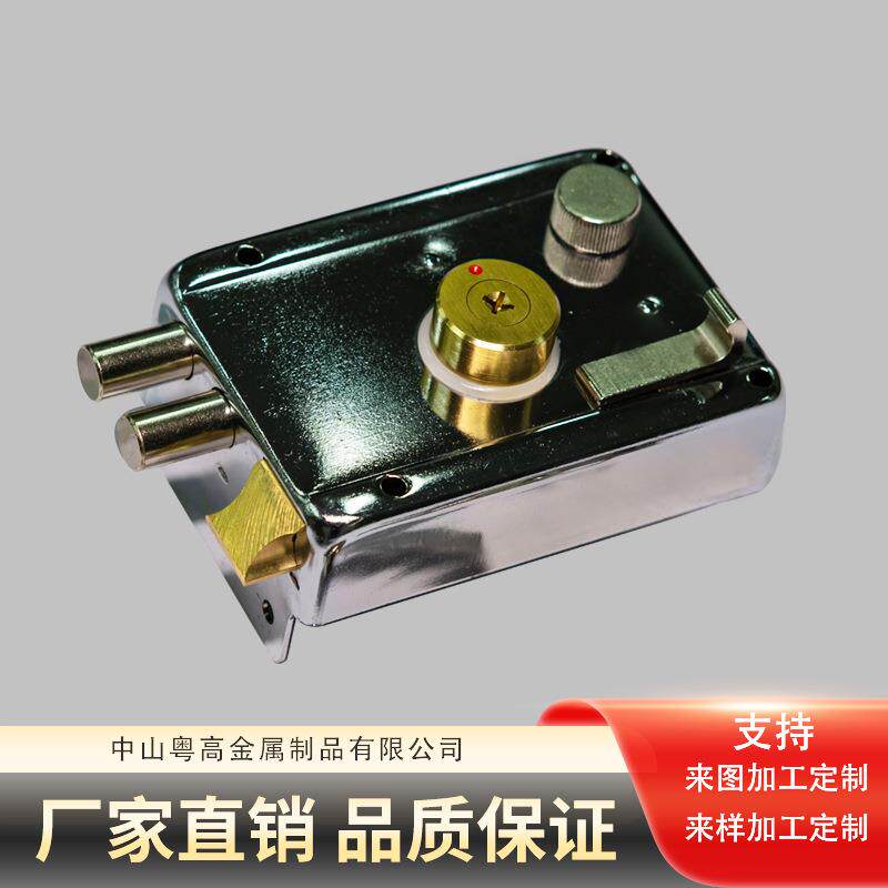 牛头锁安凌老式外装门锁出租防铁十字铜头锁配套木门防盗门锁