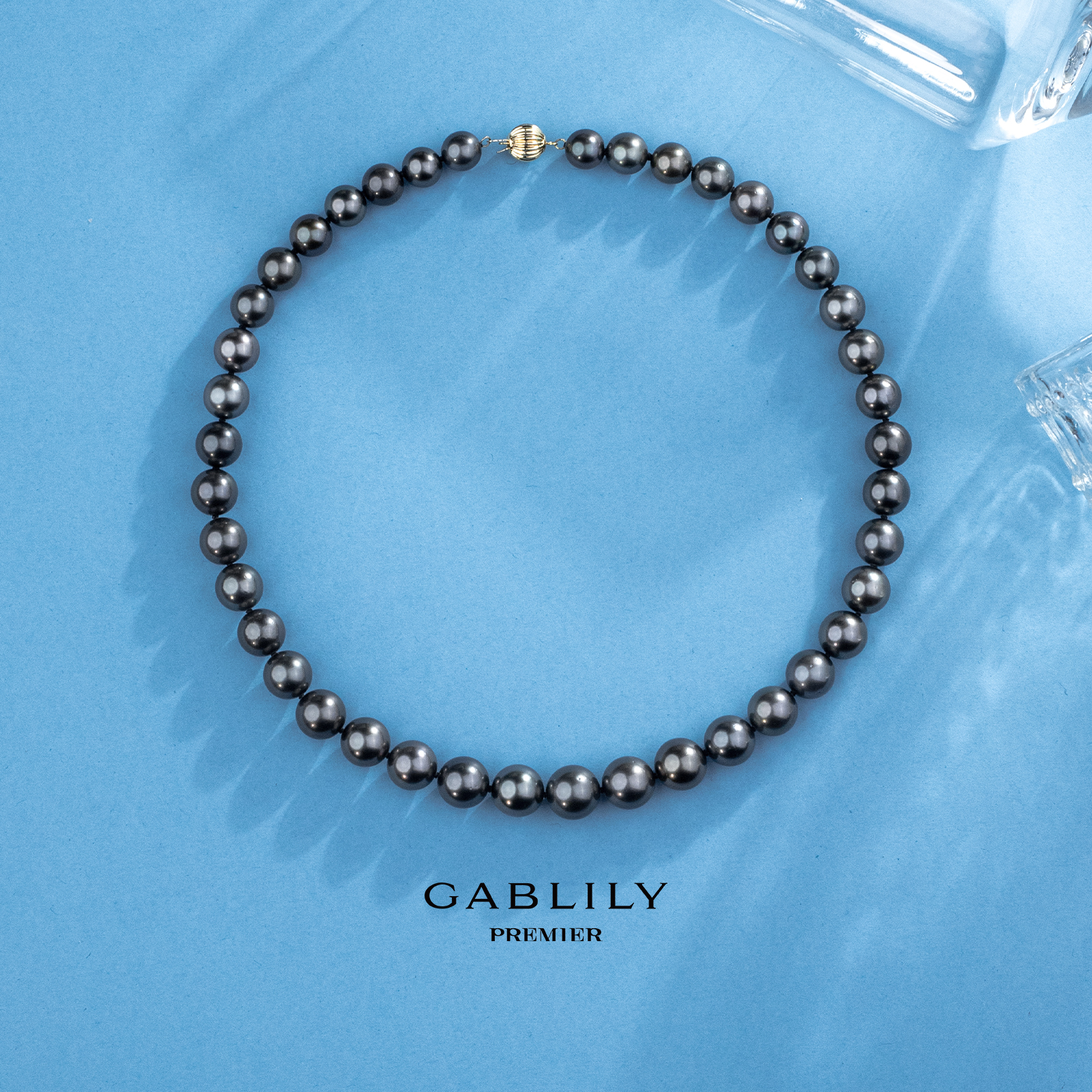 珈白丽【烈儿宝贝】14K金海水珍珠项链8-10.5mm时尚 N0110002-GP