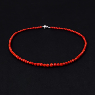 红珊瑚项链时尚气质经典款3-7mm（多样性发货）