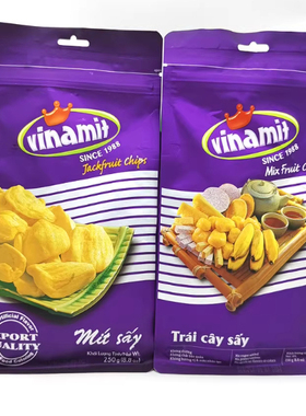 越南菠萝蜜干脆片vinamit果蔬脆混合水果干特产果脯原装正品代购