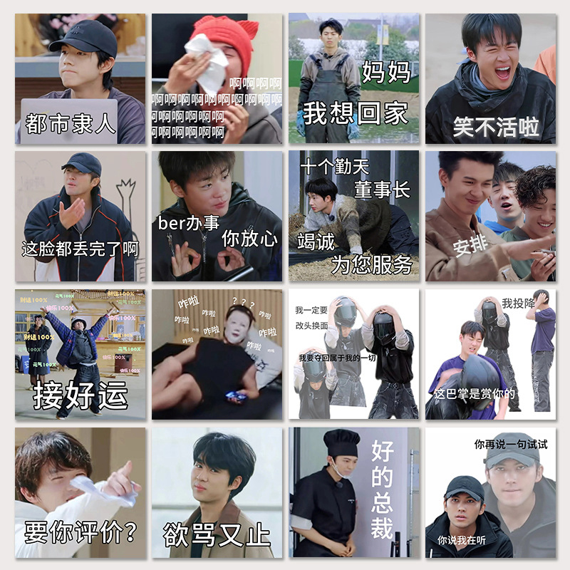 十个勤天表情包贴纸种地吧少年2周边表情包手机壳手账装饰贴画