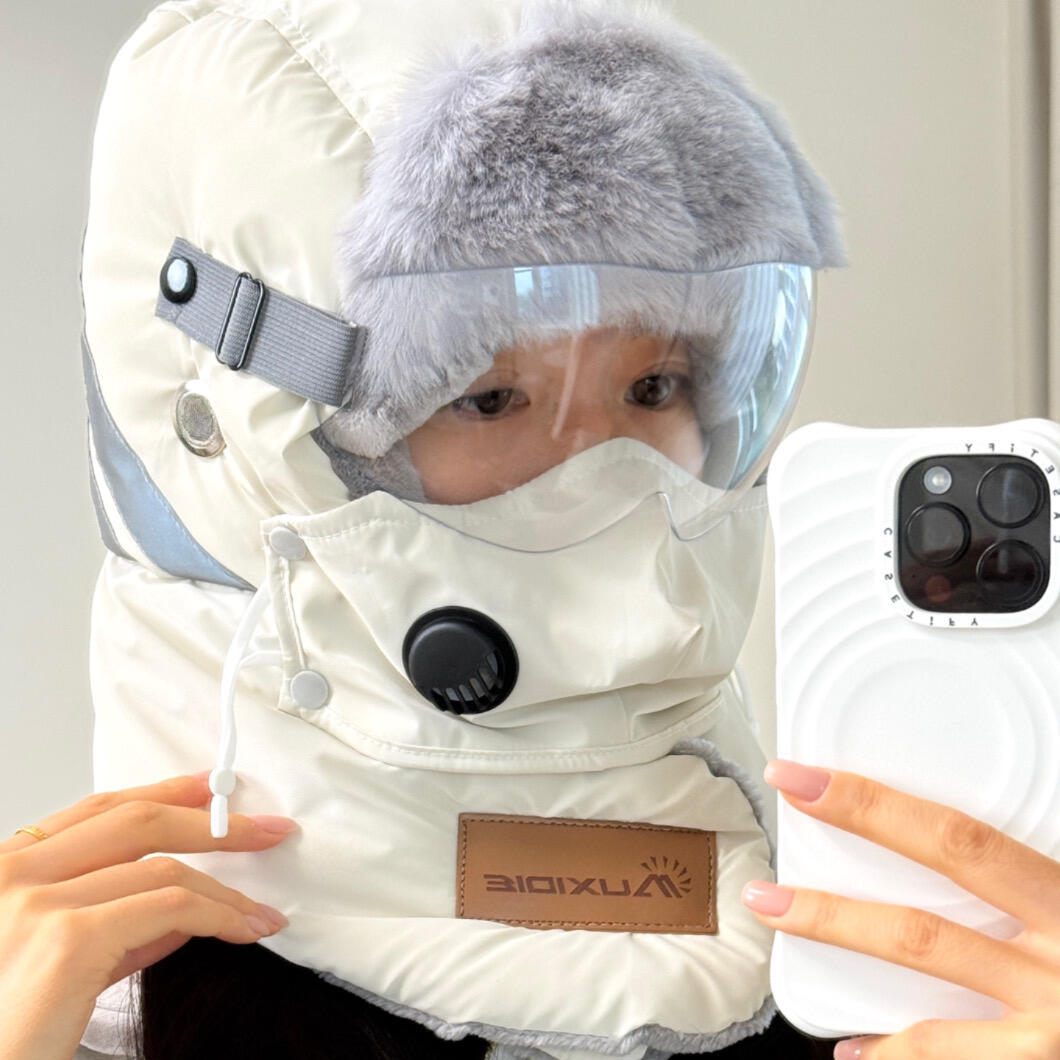 冬季电动车防风骑行帽保暖防寒头套护耳遮脸加绒雷锋帽户外滑雪帽