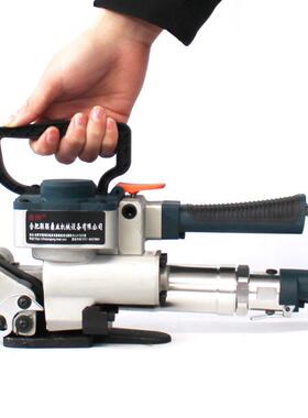 迪图B砖19出口型气动打包机塑木钢带半自动BMF捆扎机箱头箱打纸包