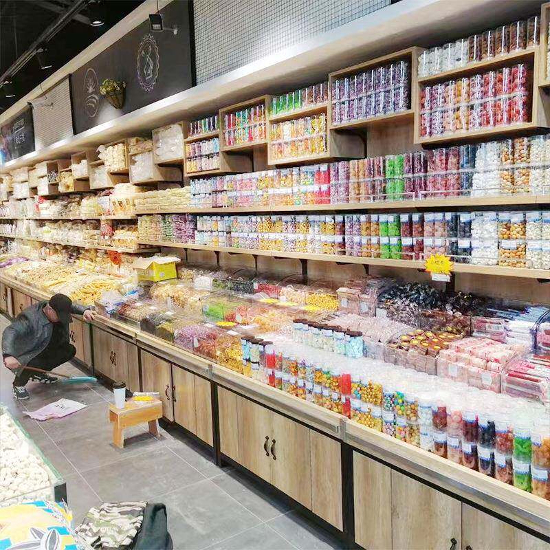 四川成货都散散称柜炒货优格霖谷杂粮干果五饼干糖果超市货架食小