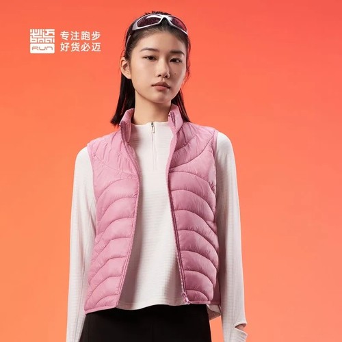 必迈跑步训练户外保暖棉马甲外套