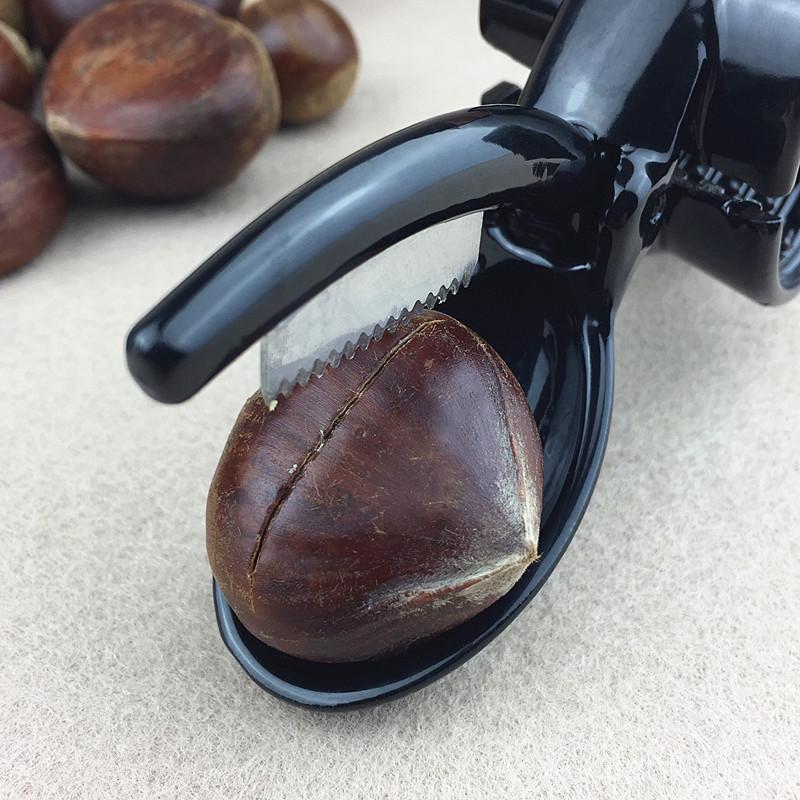 板栗开口器开核桃壳夹子剪刀不锈钢剥栗子神器板栗去皮工具送栗