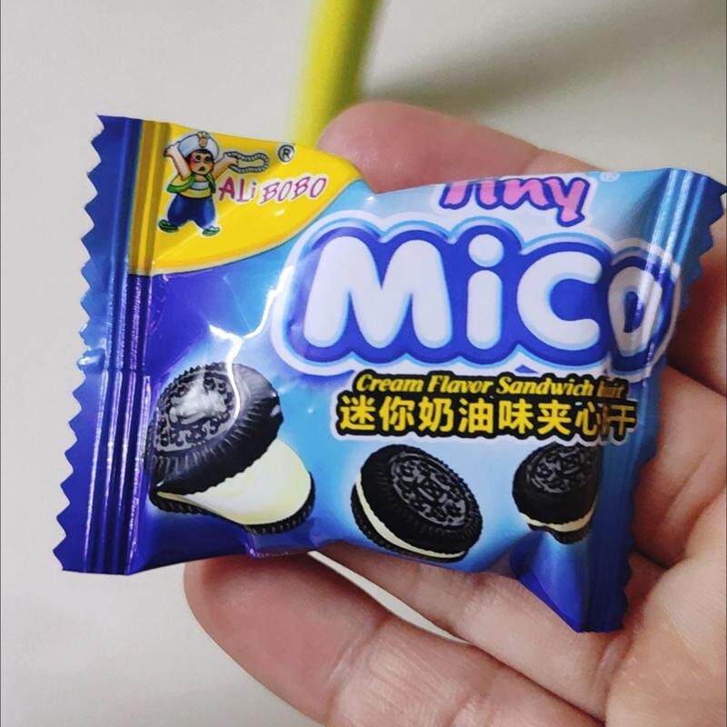 马来西亚alibaba小黑饼mico夹心饼干独立小包装奶油迷你巧克力味