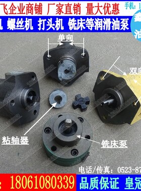 BRB双向润滑泵TPX6113中捷镗床BAB-6三角齿轮油泵4.2ML/R 0.4MPA