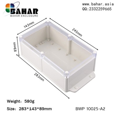 巴哈尔壳体塑胶带耳朵壳仪表控制接线塑料IP68防水盒BWP10025-A2