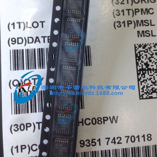 74HC08PW HC08  NXP原装进口正品  逻辑IC  贴片TSSOP-14