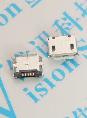 MICRO USB 5PIN/F SMT B 无柱全贴片 麦克USB 迈克B型母座