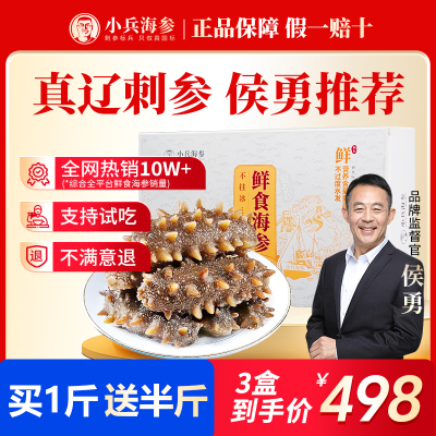 小兵海参【支持试吃 买2盒送1盒】鲜食即食海参官方旗舰店辽刺参