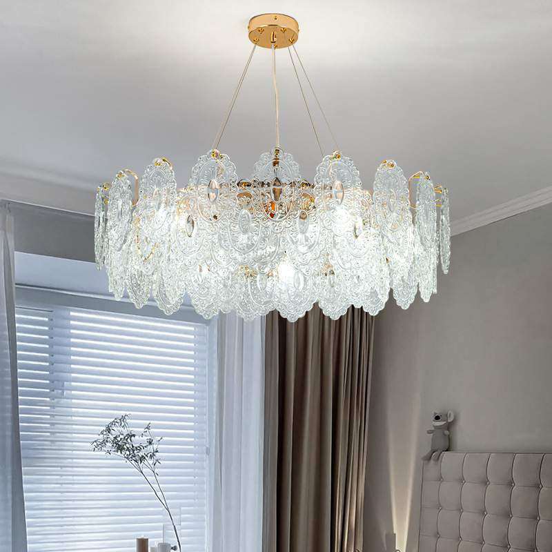 美式多层复古吊灯 法式宫廷意大利水晶玻璃卧室客厅餐厅吸顶吊灯,标准件/零部件/工业耗材,车间地垫,淘宝优惠券,粉丝福利购,淘宝优惠卷