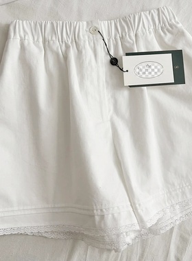 韩系蕾丝花边短裤夏季女装休闲高腰裤子甜美显瘦21513