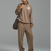 女士户外运动针织卫衣2024秋季 立领套头衫 显瘦百搭上衣12116