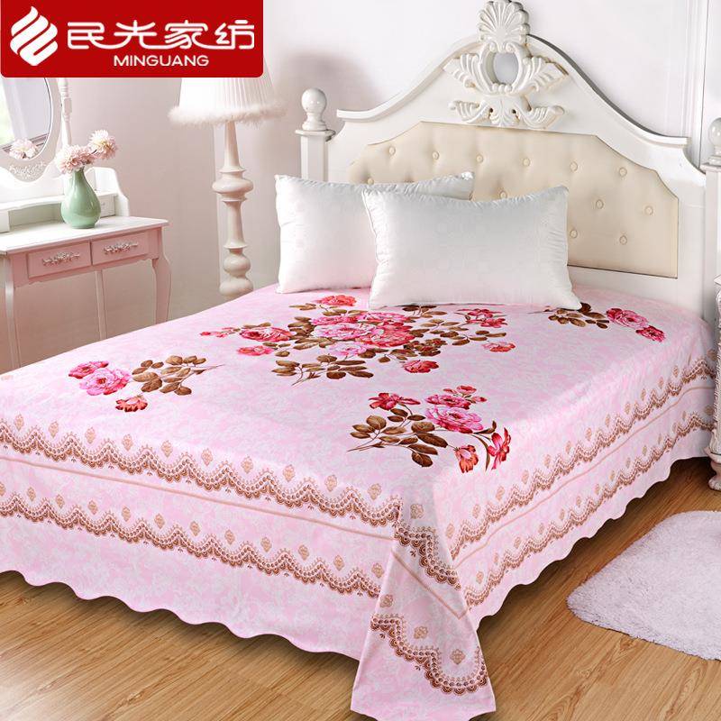 舍xy宿t床单单件F7M97HS5纯棉.米床丝床光全棉中式加厚老单床单子