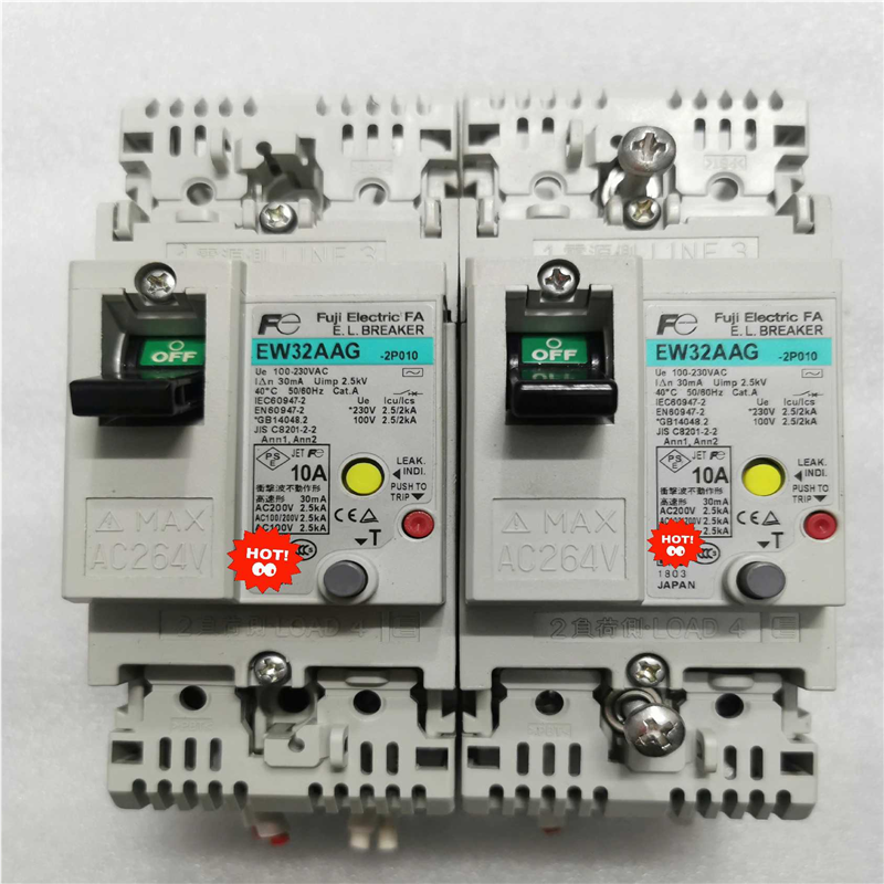 富士漏电开关型号：EW32AAG-2P010，10A，成色很议价