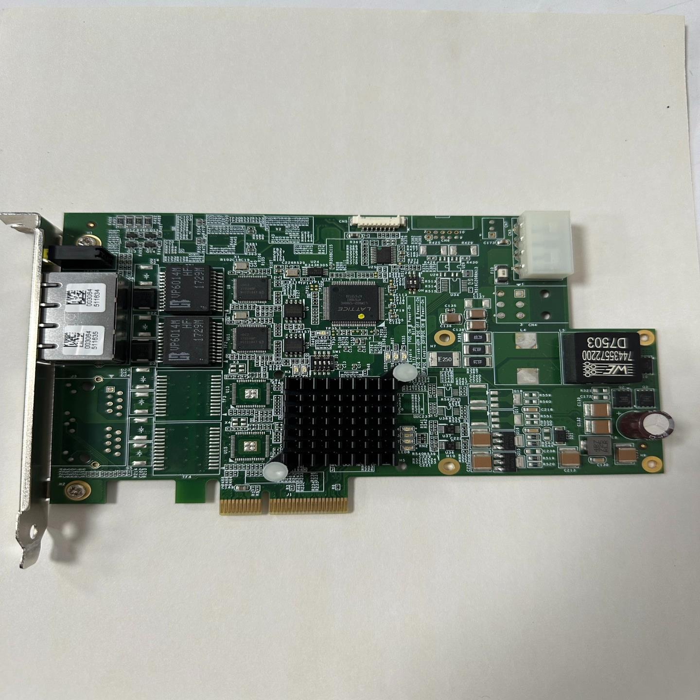 凌华图像采集卡PCIe-GIE72四网口卡99新~议价