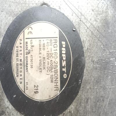 德国PAPST RG160-2880NHR离心散热鼓风机【议价】